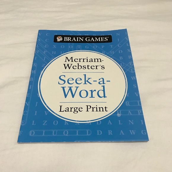 📚3/$35 NEW Brain Games Merriam Webster's Seek A Word Search Large Print Book - Picture 1 of 3